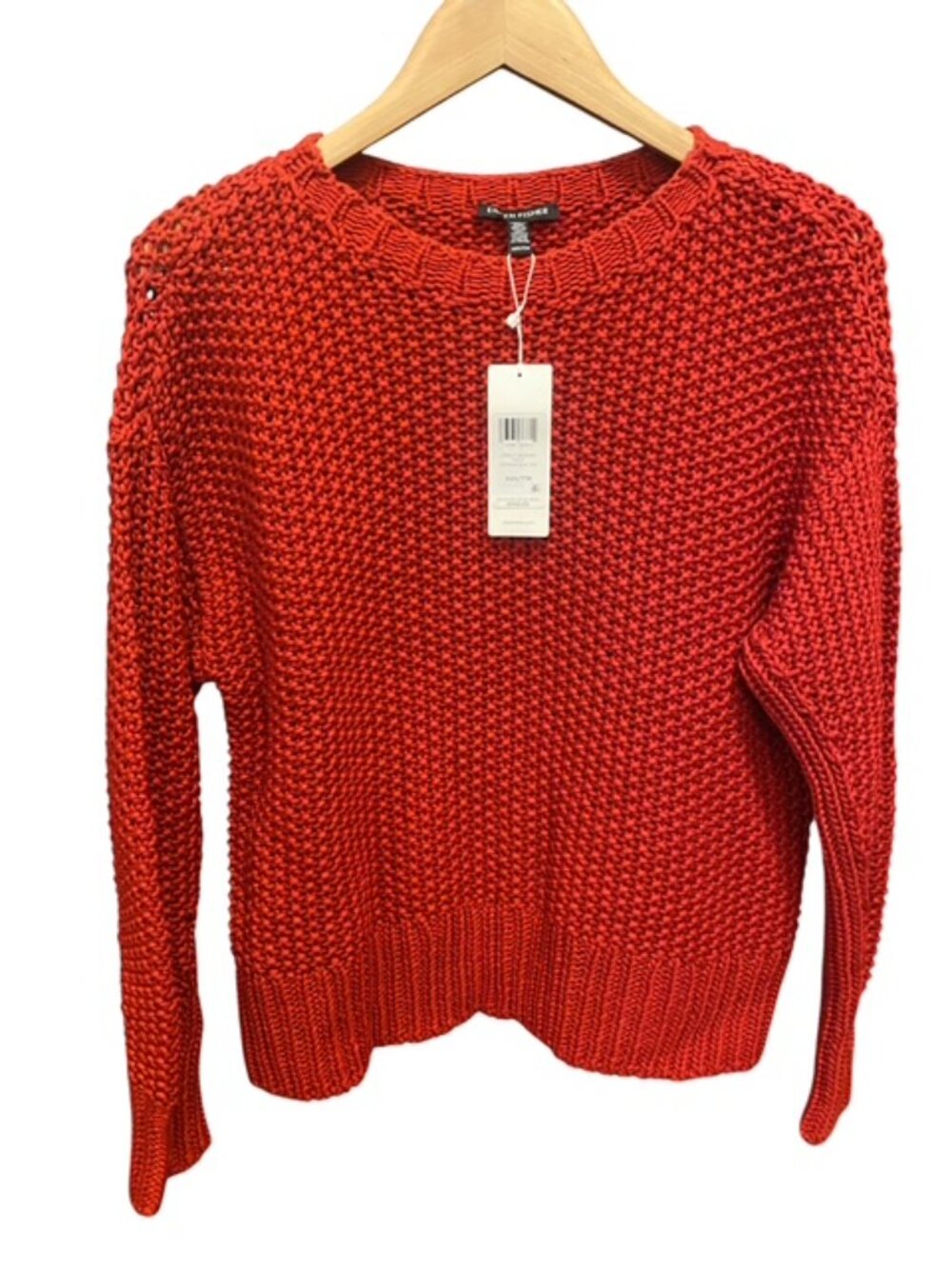 Eileen Fisher NWT Loly 100% Organic Cotton Box-Top Sweater XXS $348